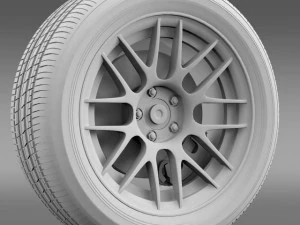 ford mustang boss 302r 2011 wheel 3D Model