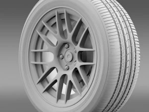 ford mustang boss 302r 2011 wheel 3D Model