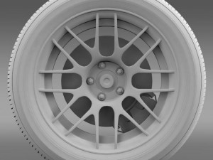ford mustang boss 302r 2011 wheel 3D 모델