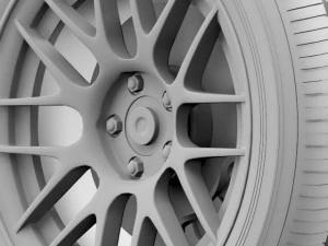 ford mustang boss 302r 2011 wheel 3D Model