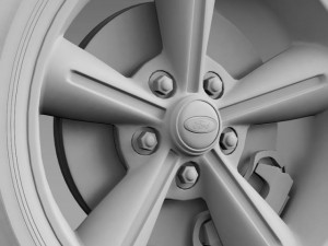 ford mustang convertible 2010 wheel Modèle 3D