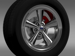 ford mustang gt 2006 wheel 3D Модель