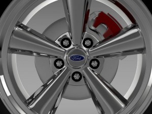 ford mustang gt 2006 wheel 3D Model