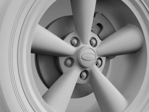 ford mustang gt 2006 wheel 3D Model