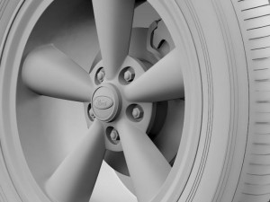 ford mustang gt 2006 wheel 3D Model