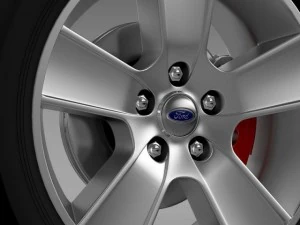 ford mustang gt convertible 2005 wheel 3D Model