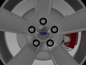 ford mustang gt convertible 2005 wheel 3D Model