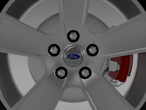 ford mustang gt convertible 2005 wheel 3D Model