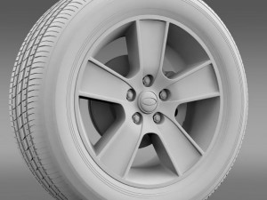 ford mustang gt convertible 2005 wheel 3D Model
