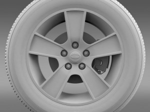 ford mustang gt convertible 2005 wheel 3D Model