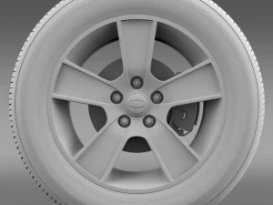 ford mustang gt convertible 2005 wheel 3D Model