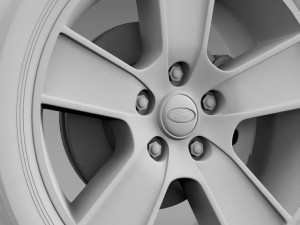 ford mustang gt convertible 2005 wheel 3D Model