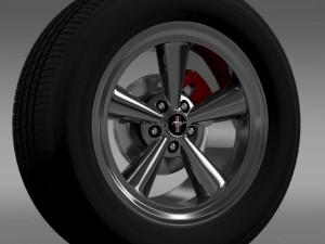 ford mustang gt cs 2007 wheel Model 3D