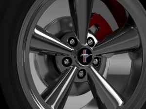 ford mustang gt cs 2007 wheel Model 3D