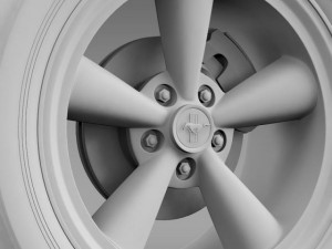 ford mustang gt cs 2007 wheel Model 3D