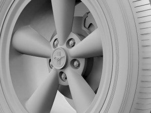 ford mustang gt cs 2007 wheel Model 3D