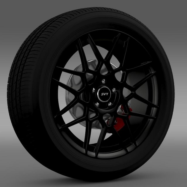 ford mustang shelby gt500 2013 wheel 3Dモデル .c4d .max .obj .3ds .fbx .stl .blend 