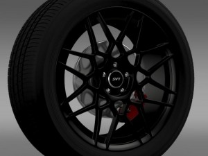 ford mustang shelby gt500 2013 wheel 3D 모델