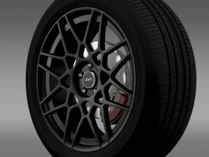 ford mustang shelby gt500 2013 wheel 3Dモデル