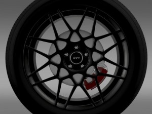 ford mustang shelby gt500 2013 wheel 3Dモデル