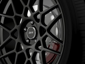 ford mustang shelby gt500 2013 wheel 3Dモデル