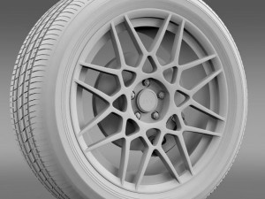 ford mustang shelby gt500 2013 wheel 3Dモデル