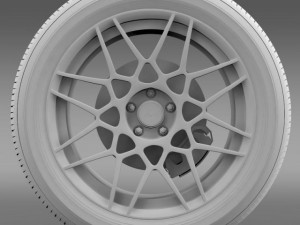 ford mustang shelby gt500 2013 wheel 3Dモデル