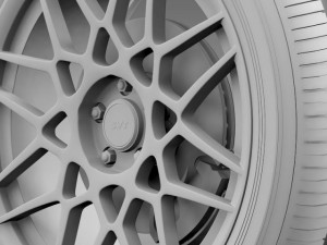 ford mustang shelby gt500 2013 wheel 3Dモデル