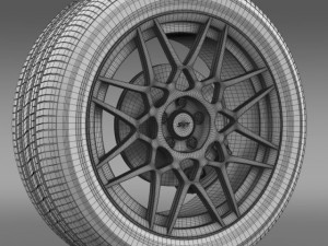 ford mustang shelby gt500 2013 wheel 3Dモデル