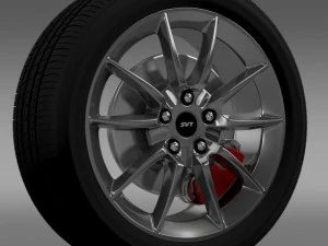 Ford Mustang Shelby GT500kr 2008 wiel 3D Model