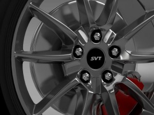 ford mustang shelby gt500kr 2008 wheel 3D Model