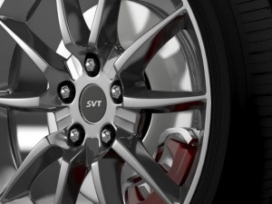 ford mustang shelby gt500kr 2008 wheel 3D Model