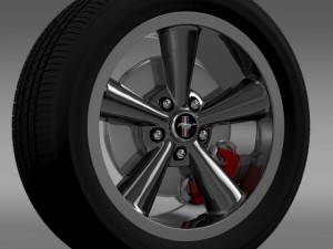 fordmustang bullit 2008 wheel Modèle 3D