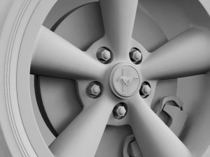 fordmustang bullit 2008 wheel Modèle 3D