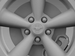fordmustang bullit 2008 wheel Modèle 3D