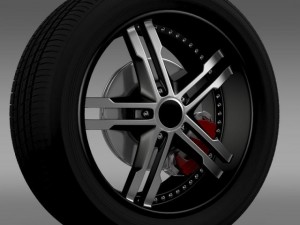 fordmustang dub edition 2011 wheel Modèle 3D