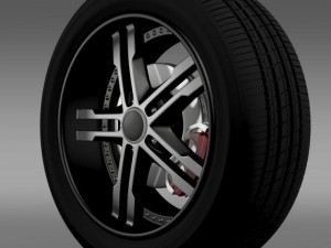 fordmustang dub edition 2011 wheel 3D-Modell