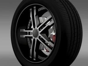 fordmustang dub edition 2011 wheel 3D Model