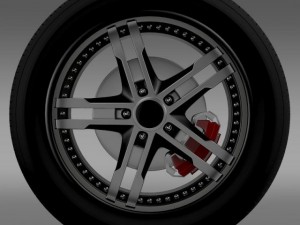 fordmustang dub edition 2011 wheel 3D-Modell