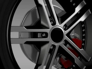 fordmustang dub edition 2011 wheel 3D Model