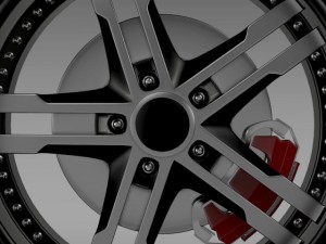 fordmustang dub edition 2011 wheel 3D-Modell