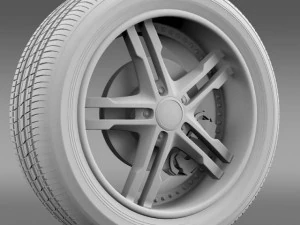 fordmustang dub edition 2011 wheel 3D Model
