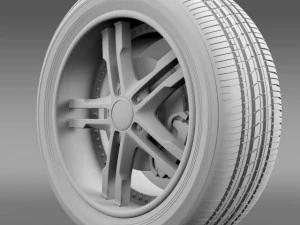 fordmustang dub edition 2011 wheel 3D Model