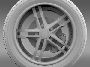 fordmustang dub edition 2011 wheel 3D Model