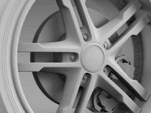 fordmustang dub edition 2011 wheel 3D-Modell