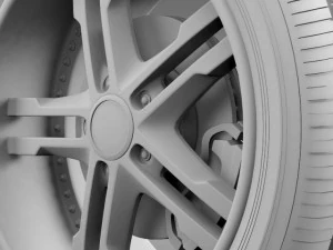 fordmustang dub edition 2011 wheel 3D Model
