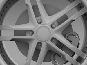 fordmustang dub edition 2011 wheel 3D Model