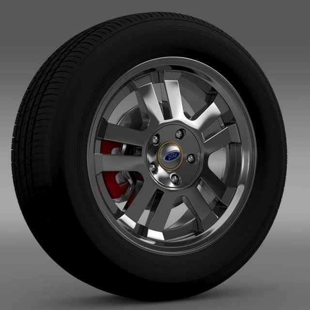 fordmustang gt 2005 wheel 3D Model .c4d .max .obj .3ds .fbx .stl .blend 