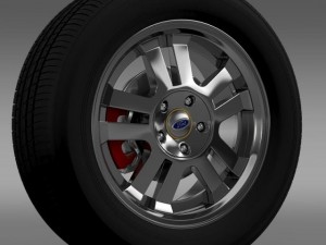 fordmustang gt 2005 wheel Modelo 3D
