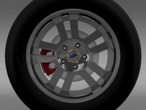 fordmustang gt 2005 wheel 3D Model